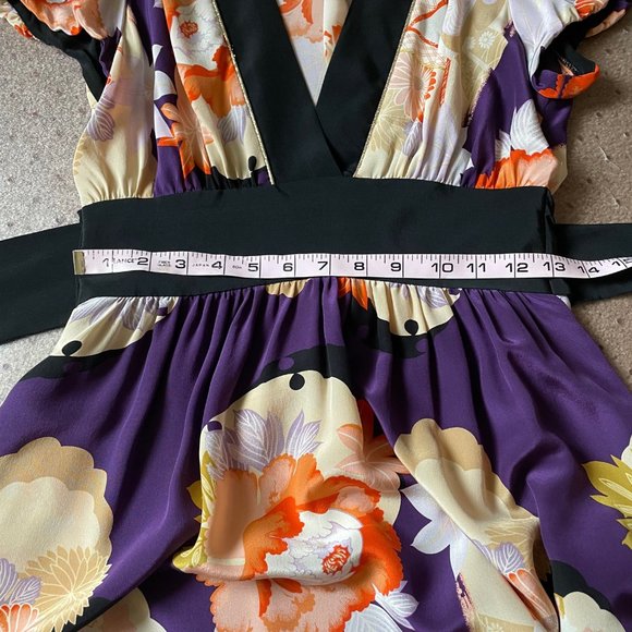 Anthropologie Corey Lynn Calter Kimono Silk Dress - Picture 2 of 2